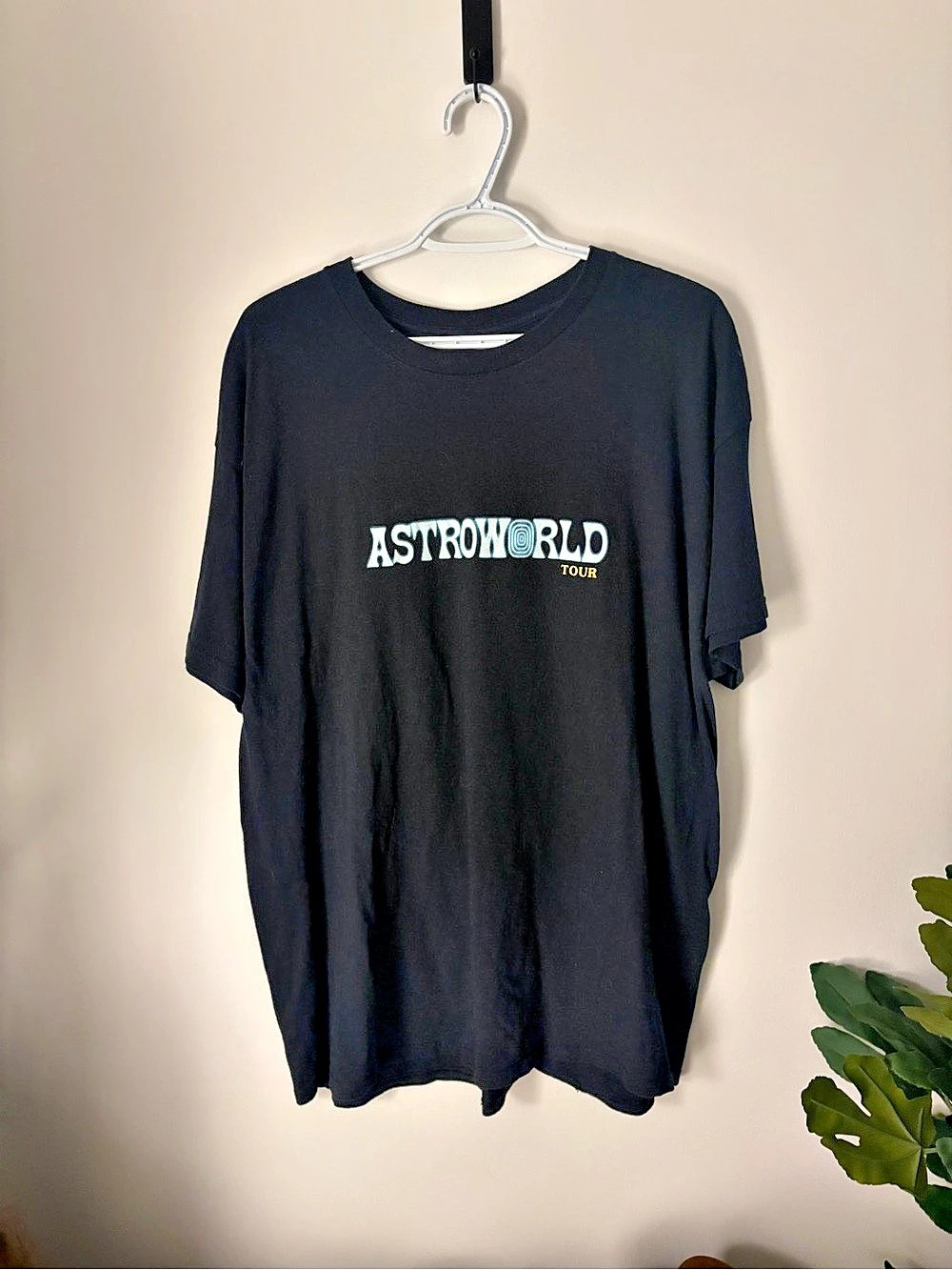 Astroworld Wish You Were Here Tour Graphic Tee Black Size XL Like New